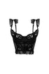 First Date Lace Trim Bustier Top