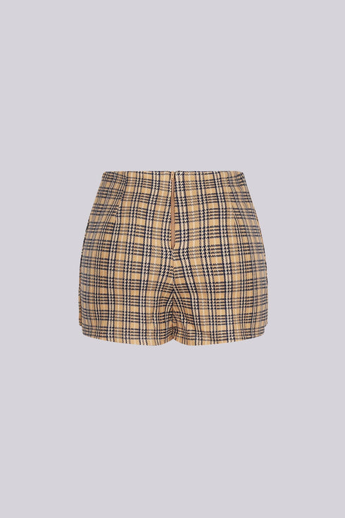 Wander Cozy Plaid Mini Skirt