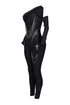 Deena Nylon Metal Chain Jumpsuit