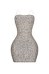 Mya Sequin Ruched Mini Dress
