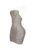 Mya Sequin Ruched Mini Dress