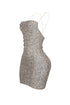 Mya Sequin Ruched Mini Dress