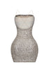 Mya Sequin Ruched Mini Dress