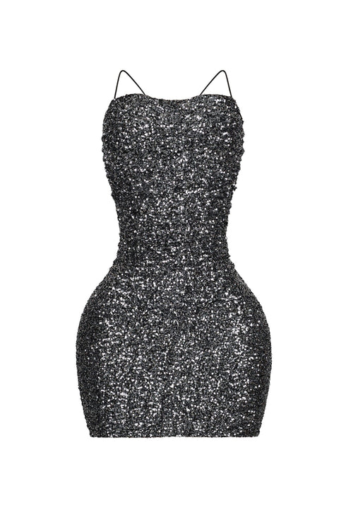 Mya Sequin Ruched Mini Dress