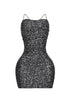 Mya Sequin Ruched Mini Dress