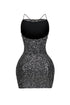 Mya Sequin Ruched Mini Dress