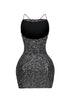 Mya Sequin Ruched Mini Dress