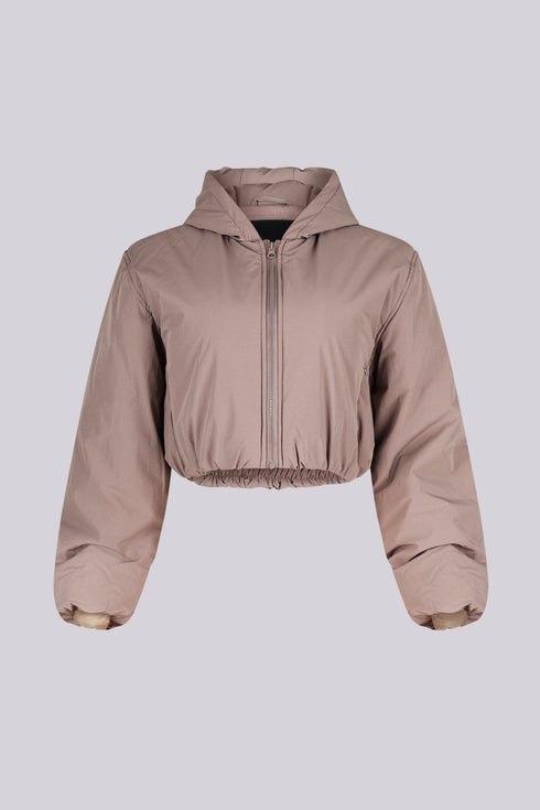 Hugging Winter Puffer Cropped Jacket