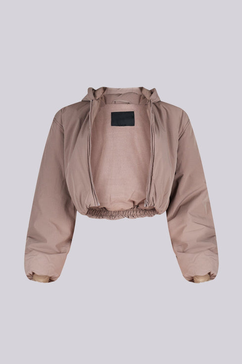 Hugging Winter Puffer Cropped Jacket