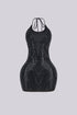 Lumina Prism Rhinestone Mini Dress