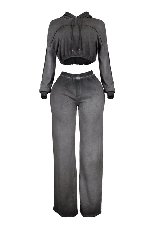 Eli Mineral Washed Hoodie & Pants SET