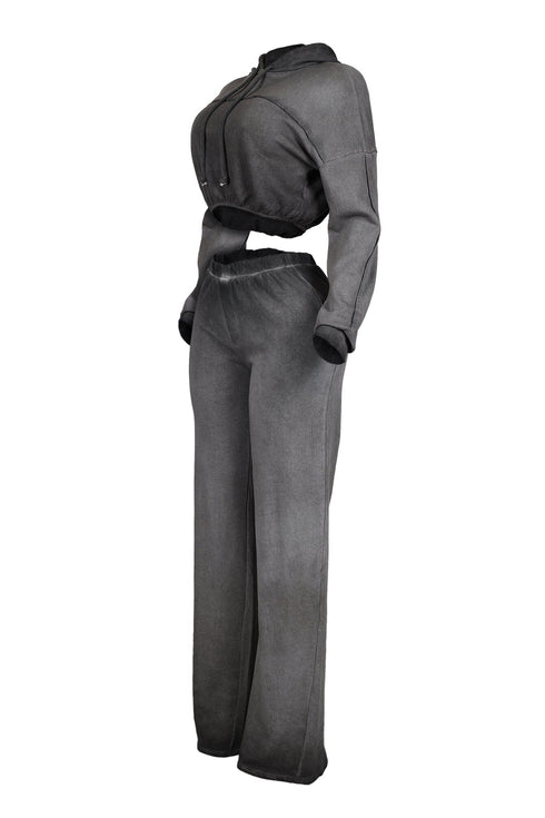 Eli Mineral Washed Hoodie & Pants SET