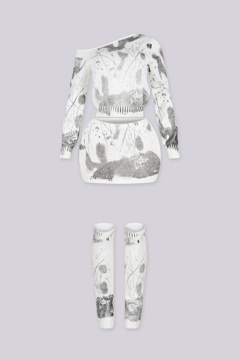 Hush Cozy Top & Skirt Leg Warmers SET