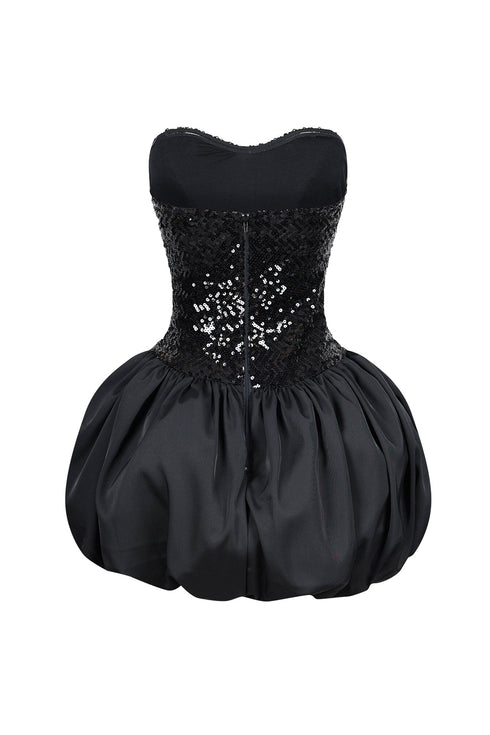 Tayler Tube Sequin Bubble Mini Dress