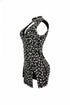 Gina Rhinestone Mesh Halter Mini Dress