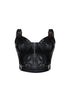 Dani Faux Leather Buckle Bustier