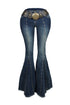 Katerina Bell Bottom Jeans With Belt