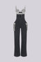Varon Crystal Bra Denim Jumpsuit