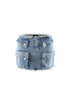 Jayde Frayed Denim Mini Skirt