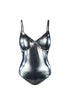 Infinite Shine Metallic Bodysuit Bodysuit EDGE Small Silver