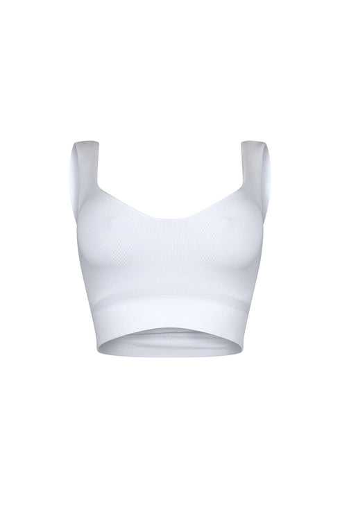 Larisa Seamless Heart Neck Sleeveless Top