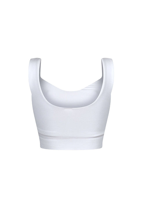 Larisa Seamless Heart Neck Sleeveless Top