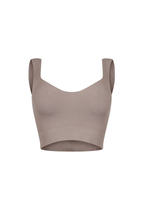 Larisa Seamless Heart Neck Sleeveless Top