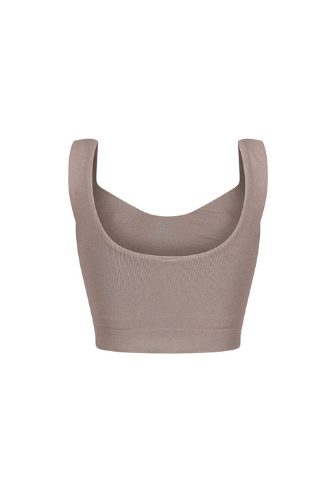 Larisa Seamless Heart Neck Sleeveless Top