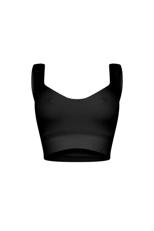 Larisa Seamless Heart Neck Sleeveless Top