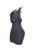 Rebecca Beaded Cowl Neck Halter Mini Dress