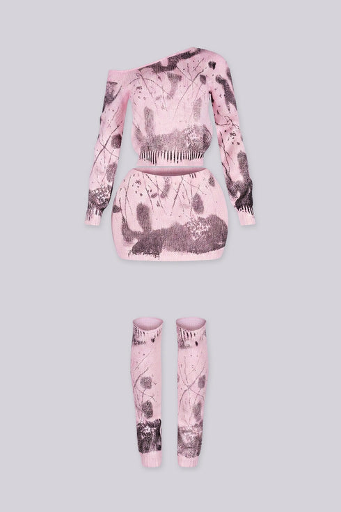 Hush Cozy Top & Skirt Leg Warmers SET