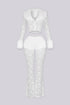 Frostbite Lace Fur Trim Top & Pants SET