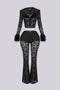 Frostbite Lace Fur Trim Top & Pants SET