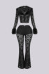 Frostbite Lace Fur Trim Top & Pants SET