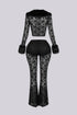 Frostbite Lace Fur Trim Top & Pants SET