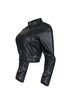 Alina Faux Leather Button Jacket