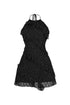 Arabella Halter Ruffle Rhinestone Mini Dress