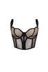 Delicate Love Mesh Boned Bustier