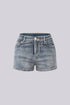 Opulent Rhinestone Denim Shorts