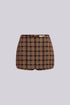Wander Cozy Plaid Mini Skirt