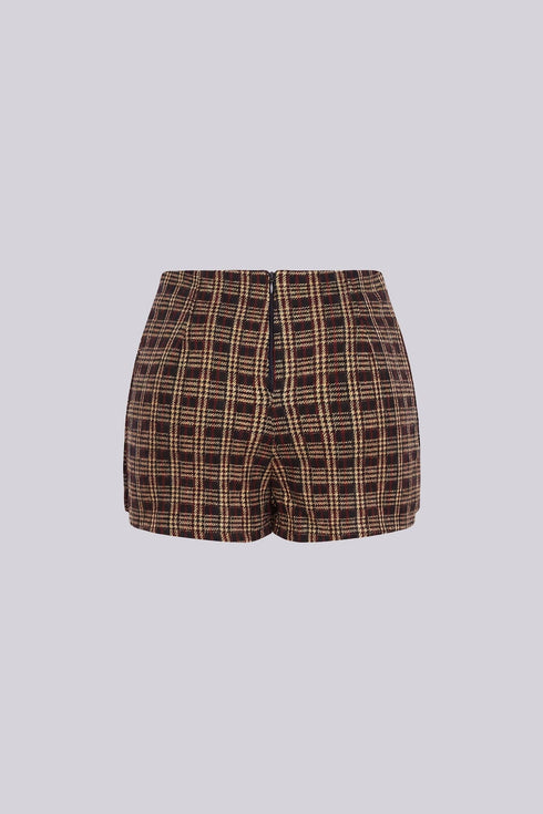 Wander Cozy Plaid Mini Skirt