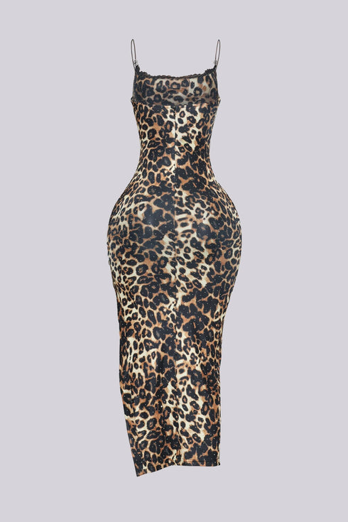 On The Wild Side Rhinestone Midi Dress