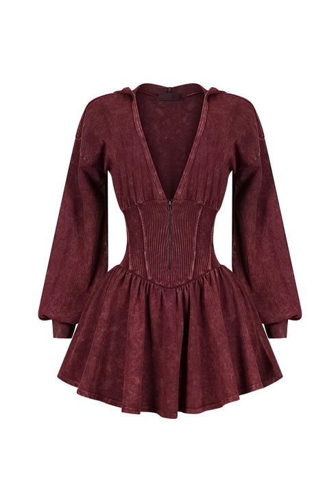 Marlowe Mineral Washed Corset Mini Dress