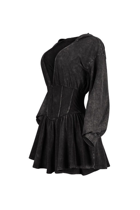 Marlowe Mineral Washed Corset Mini Dress