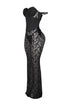 Maila Lace Corset Maxi Dress With Underwear