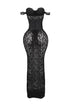 Maila Lace Corset Maxi Dress With Underwear