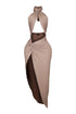 Cher Halter Slit Dress