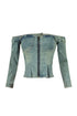 Palmer Vintage Washed Off Shoulder Denim Top
