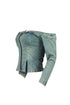 Palmer Vintage Washed Off Shoulder Denim Top