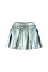 Ice Me Out Low Rise Metallic Pleated PU Skirt SKIRT EDGE Small Metallic silver